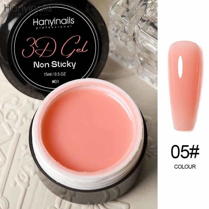 أظافر جل ثلاثية الأبعاد قابلة للتخصيص  3D Gel Nail Extensions Non-Stick UV Gel