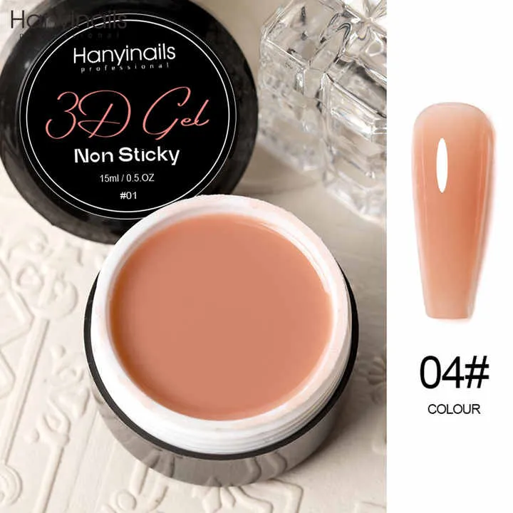أظافر جل ثلاثية الأبعاد قابلة للتخصيص  3D Gel Nail Extensions Non-Stick UV Gel
