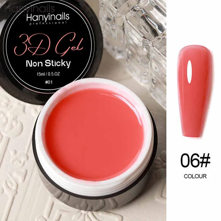 أظافر جل ثلاثية الأبعاد قابلة للتخصيص  3D Gel Nail Extensions Non-Stick UV Gel
