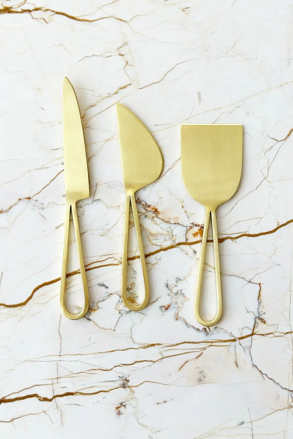 Auric Stainless Steel Cheese Knives