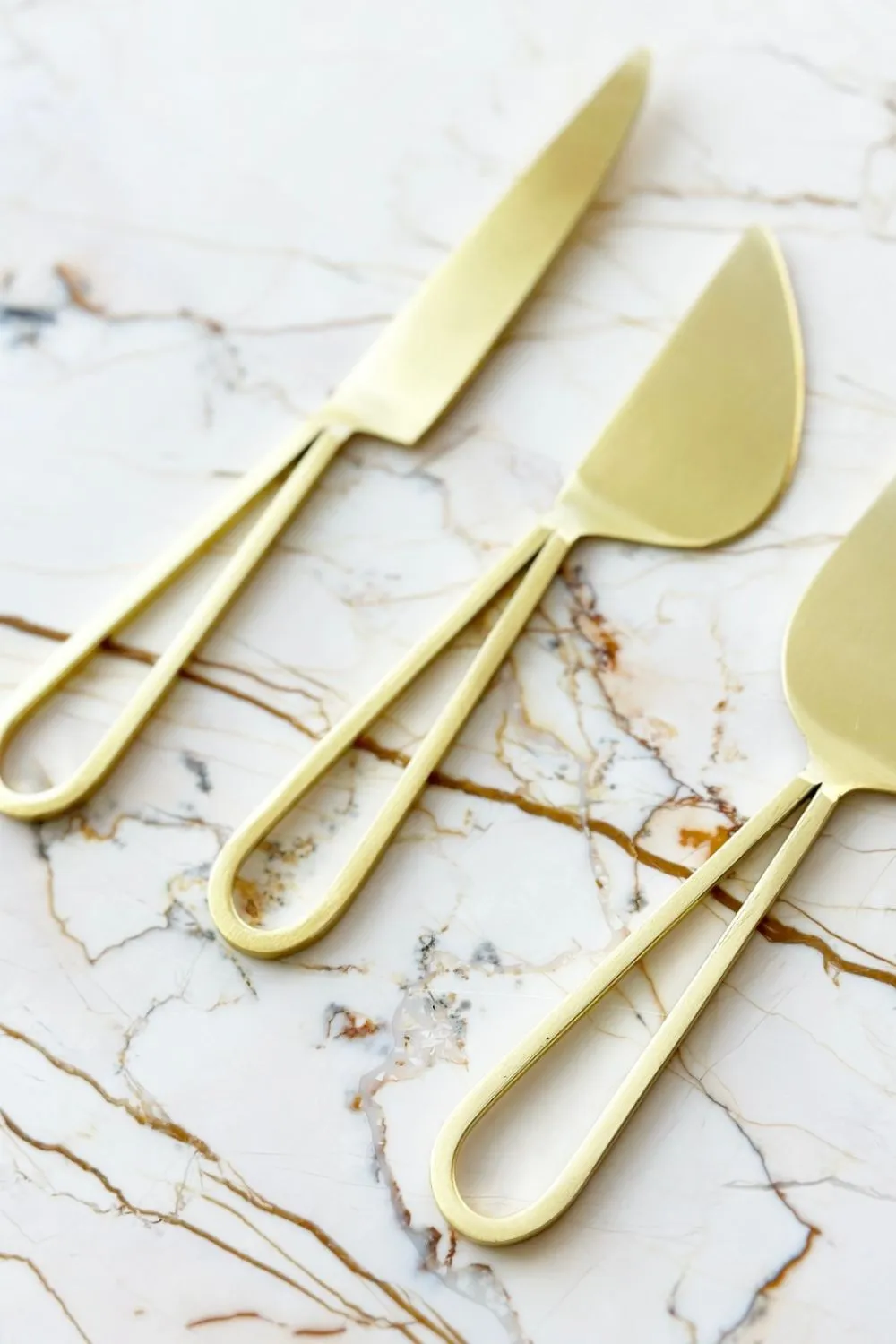 Auric Stainless Steel Cheese Knives