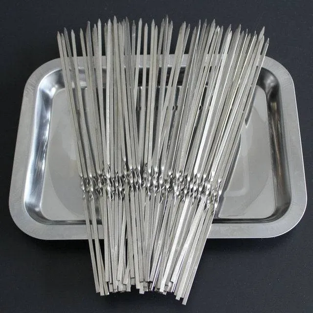 BBQ 49 Holes Meat Skewer Kebab Maker Box Machine