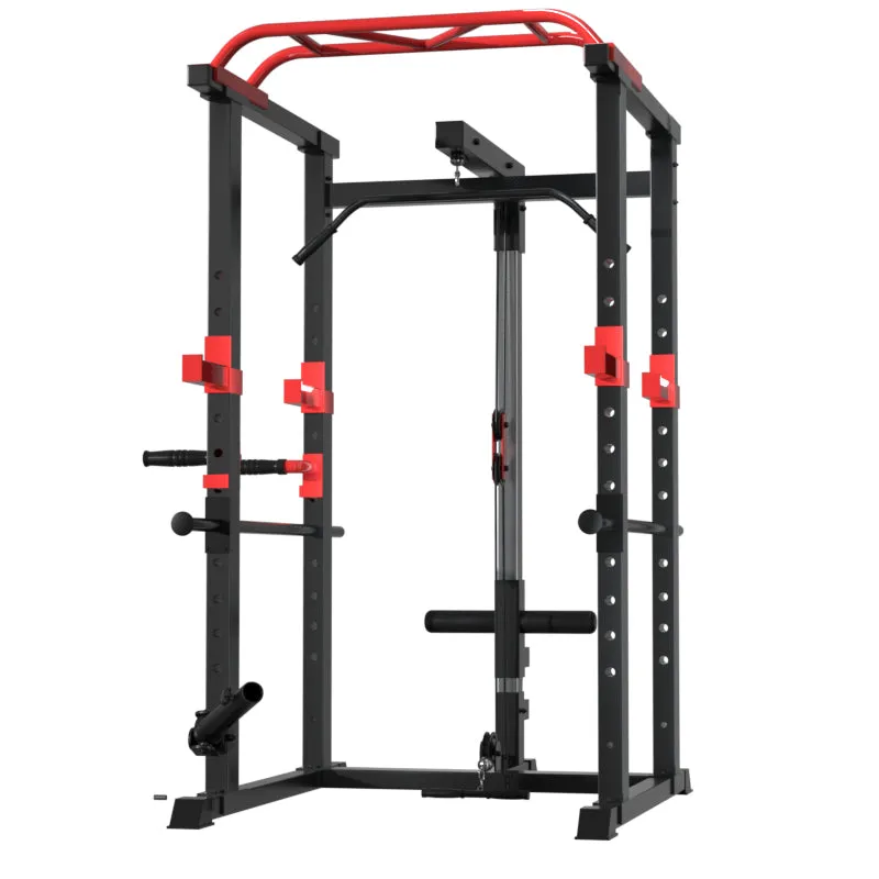 Bench press squat rack gym gantry weightlifting barbell bar rack full set of equipment