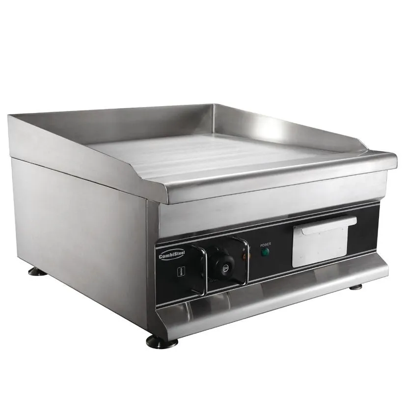 Combisteel Electric Counter Top Chrome Frying Griddle 500mm Wide - 7455.1055