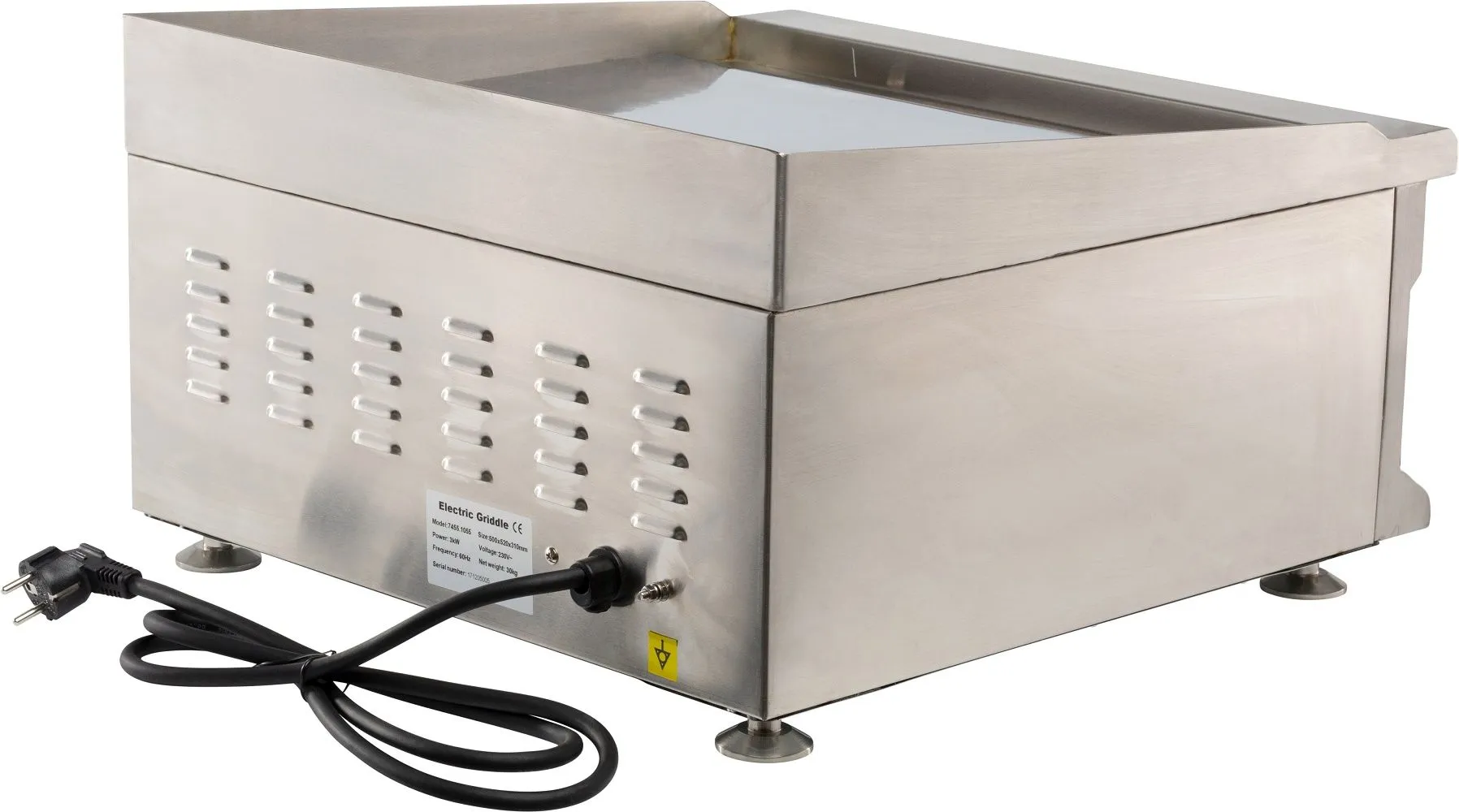 Combisteel Electric Counter Top Chrome Frying Griddle 500mm Wide - 7455.1055