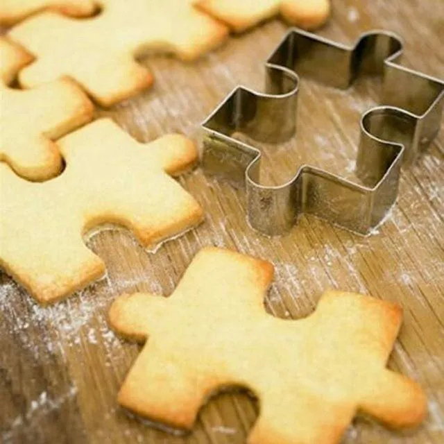 Creative Jigsaw Puzzle Shaped Eco-Friendly Stainless Steel Cookie Cutter