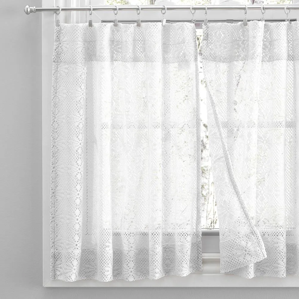 Crochet Lace Kitchen Tiers, Swag and Valance