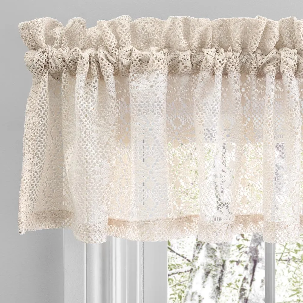 Crochet Lace Kitchen Tiers, Swag and Valance