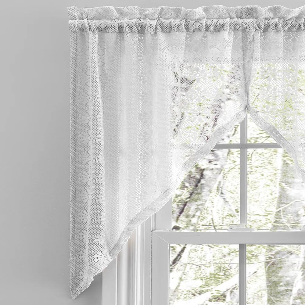 Crochet Lace Kitchen Tiers, Swag and Valance