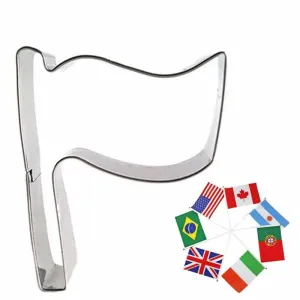 Cute Flag Shaped Eco-Friendly Stainless Steel Cookie Cutter