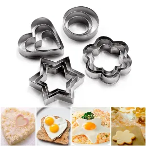 Cute Multipurpose Eco-Friendly Stainless Steel Cookie Cutters Set