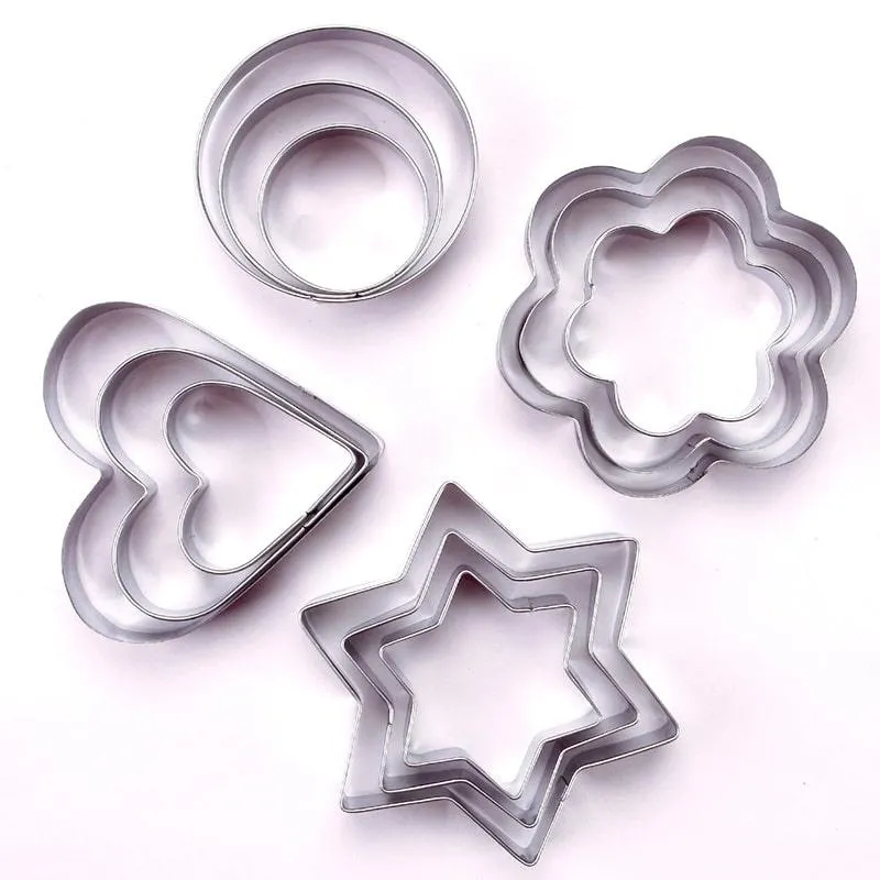 Cute Multipurpose Eco-Friendly Stainless Steel Cookie Cutters Set