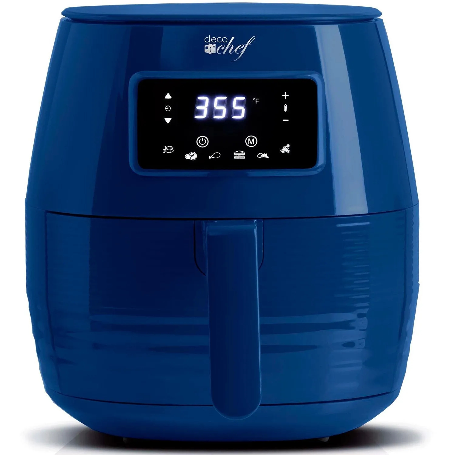 Deco Chef Digital 5.8QT Electric Air Fryer, Healthier/Faster Cooking - Blue (Refurbished)