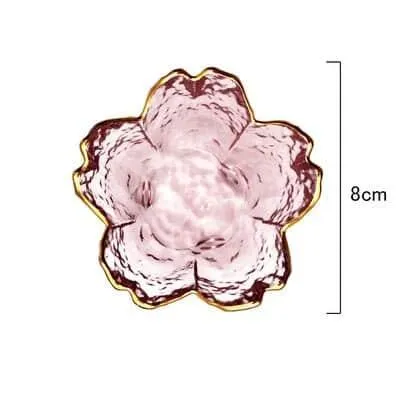Flower Shaped Glass Salad Bowl