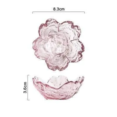 Flower Shaped Glass Salad Bowl