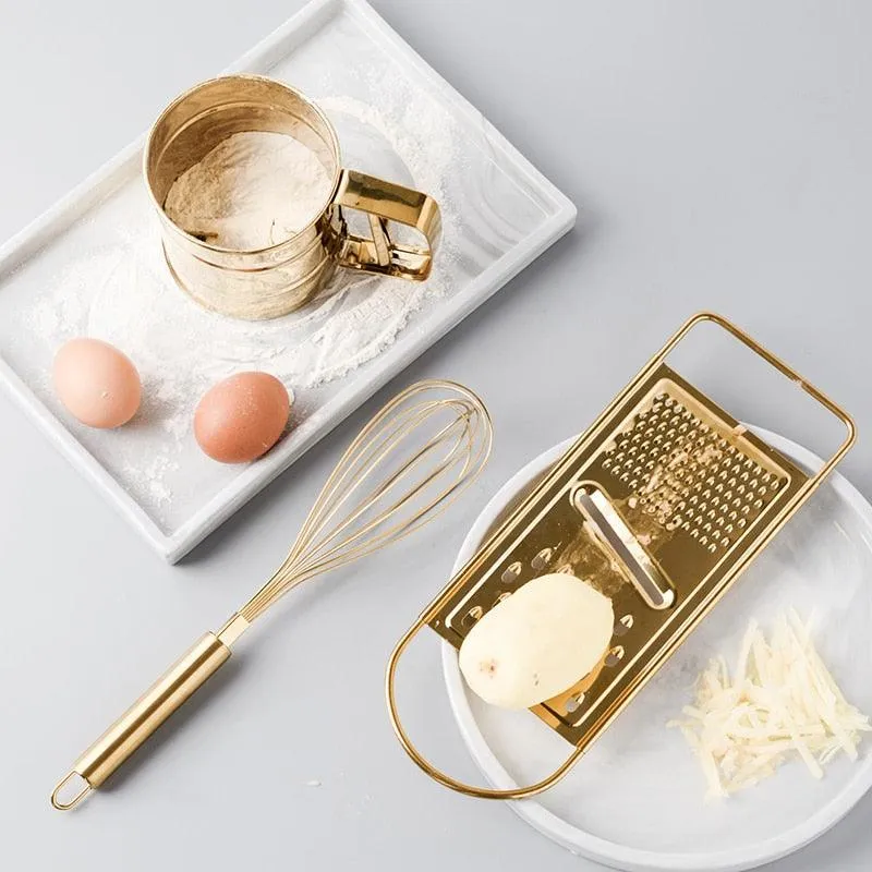 Gold Baking Tool Set