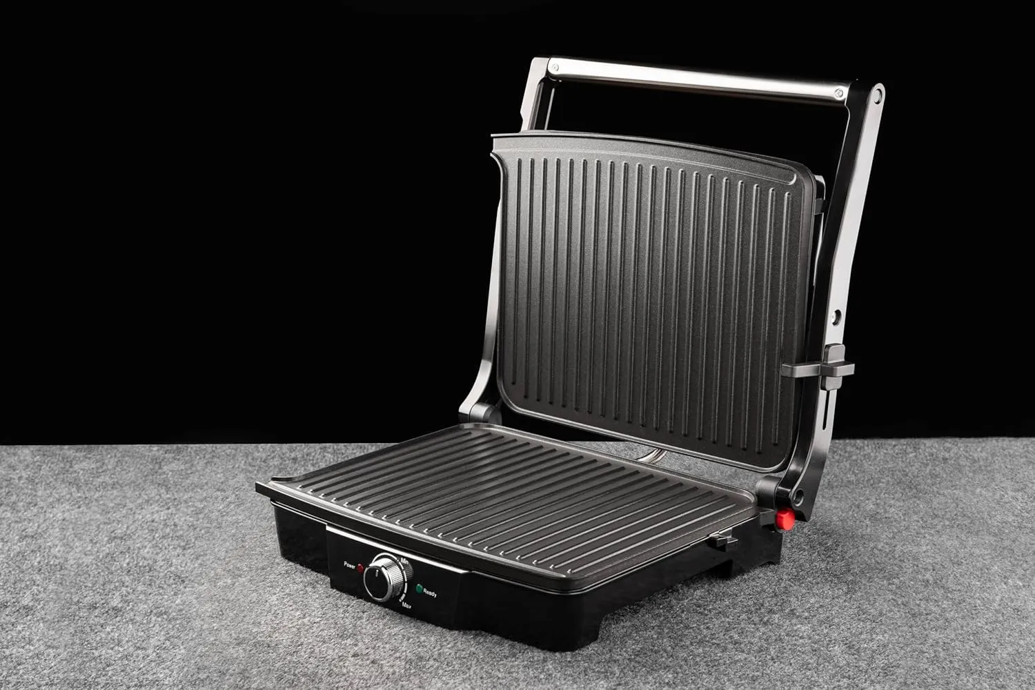 Hafele Grilla 2000 Watt Sandwich Maker|Griller|Jumbo Size |180 Openable Grill Plate |Non Stick-Bpa&Ptfe Free |Auto Temp Cut-Off, Black