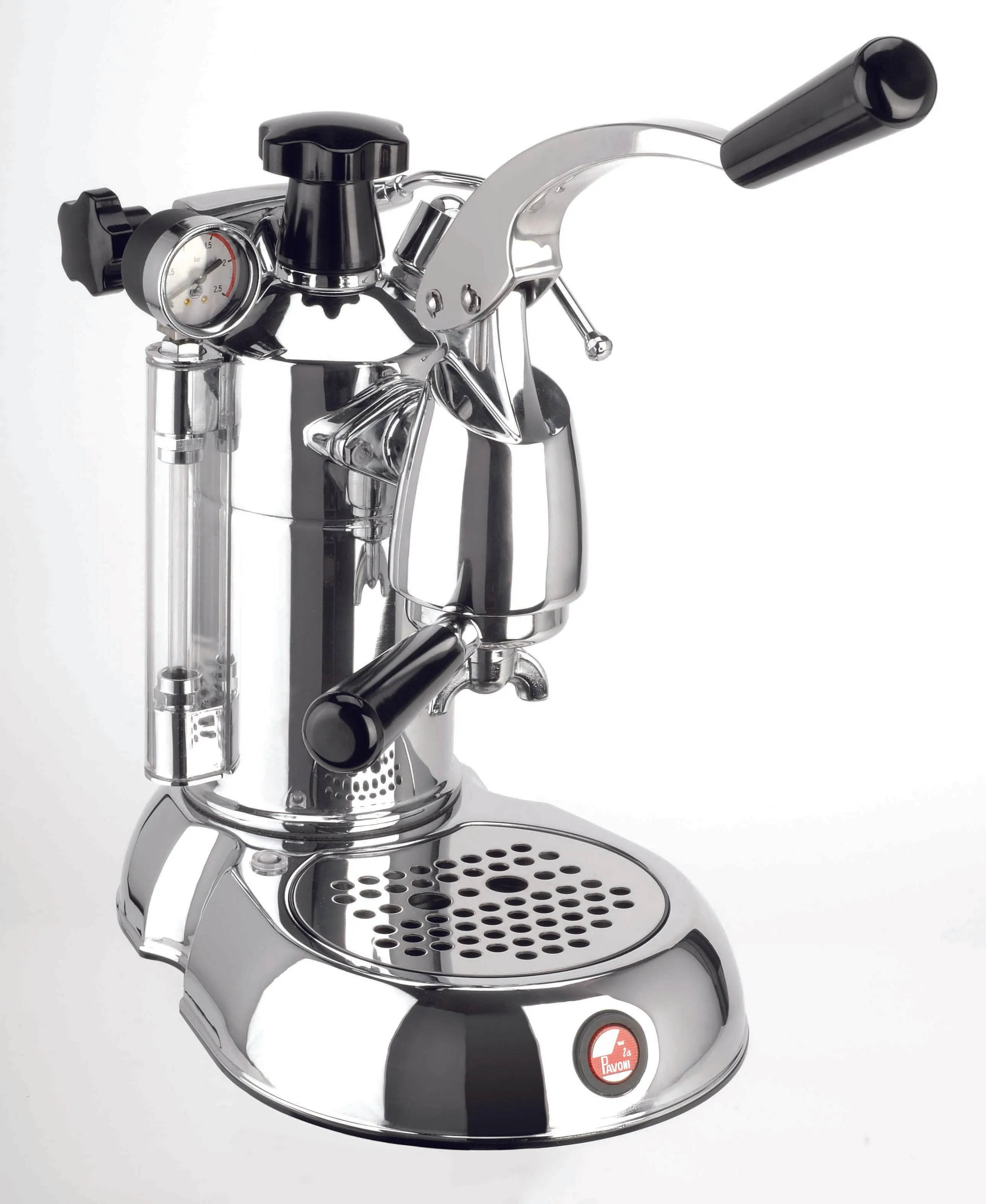 La Pavoni "Stradivari" 16 Cup Professional - Chrome & Black #PSC-16 / Back Order E.T.A  5/24/2024