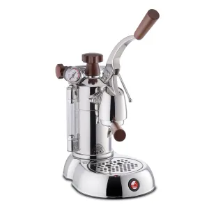 La Pavoni "Stradivari" 16 Cup Professional - Chrome with Wood #PSW-16 / Back Order E.T.A  5/24/2024