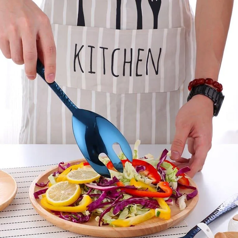 Large Salad Serving Spoon and Fork Set