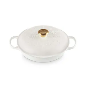 Le Creuset Cast Iron Snowflake Shallow Casserole 26cm