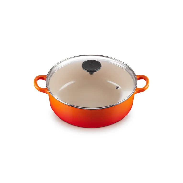 Le Creuset Risotto Pot 24cm Volcanic with Glass Lid