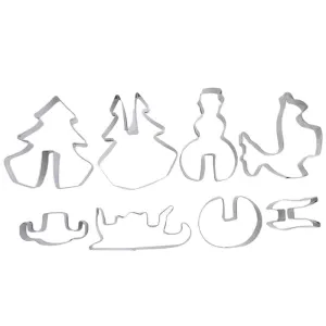 Lovely Christmas Themed Eco-Friendly Stainless Steel Cookie Cutters Set