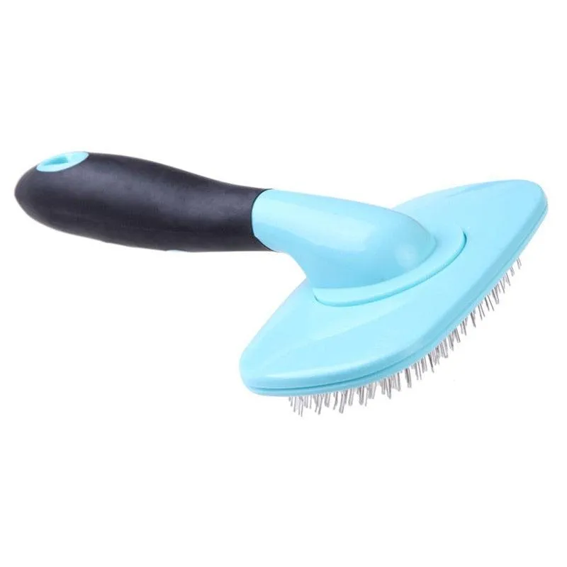 Plastic Dog's Brush with Metal Teeth