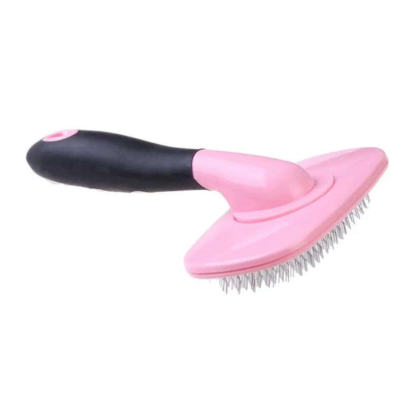 Plastic Dog's Brush with Metal Teeth