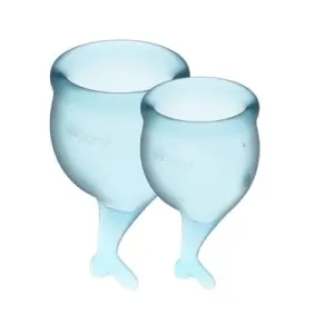 Satisfyer Feel Secure Menstrual Cup (Light Blue)