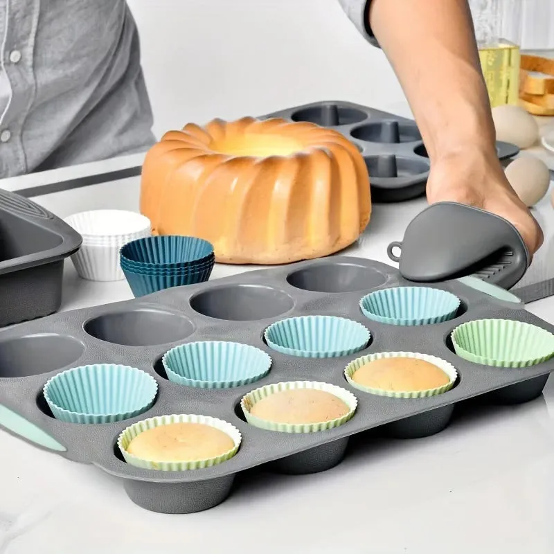 Silicone Cake Molds Set for Easy Baking