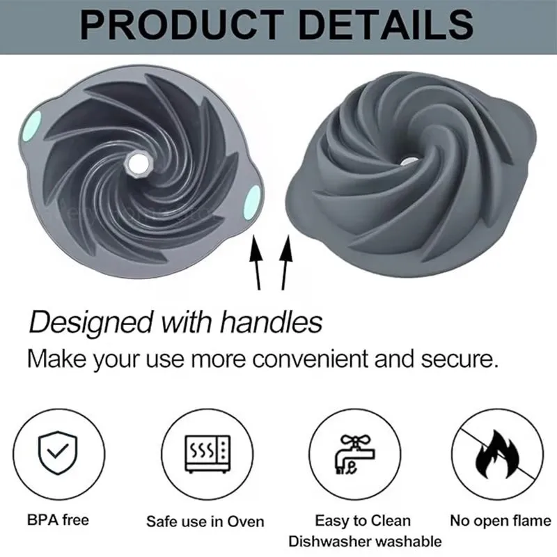 Silicone Cake Molds Set for Easy Baking