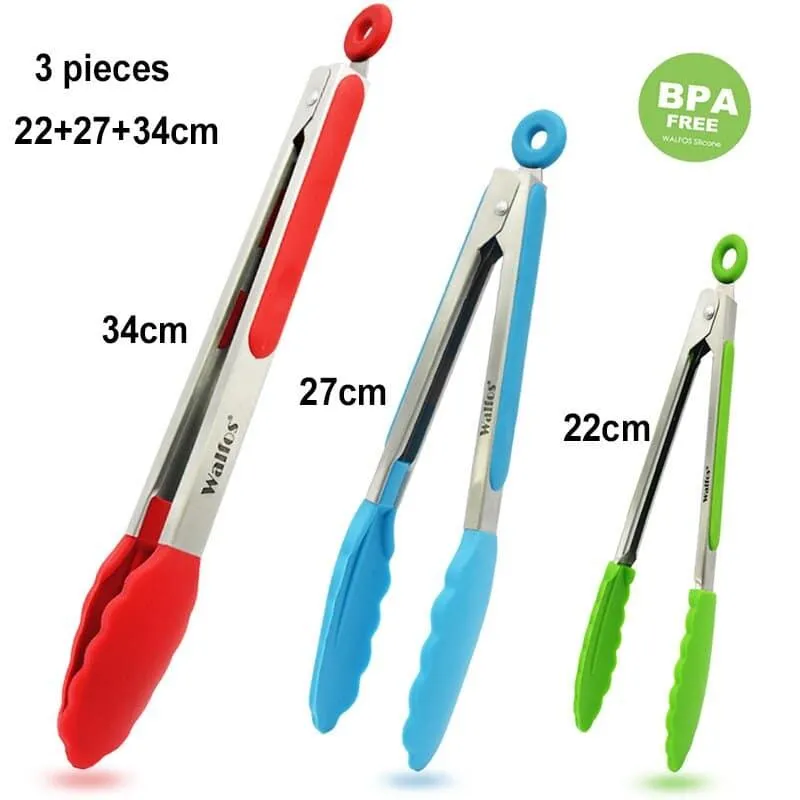 Silicone Serving BBQ Tongs