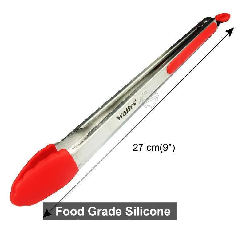 Silicone Serving BBQ Tongs