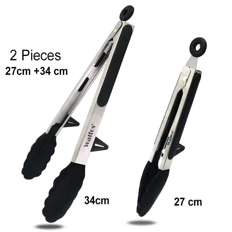Silicone Serving BBQ Tongs