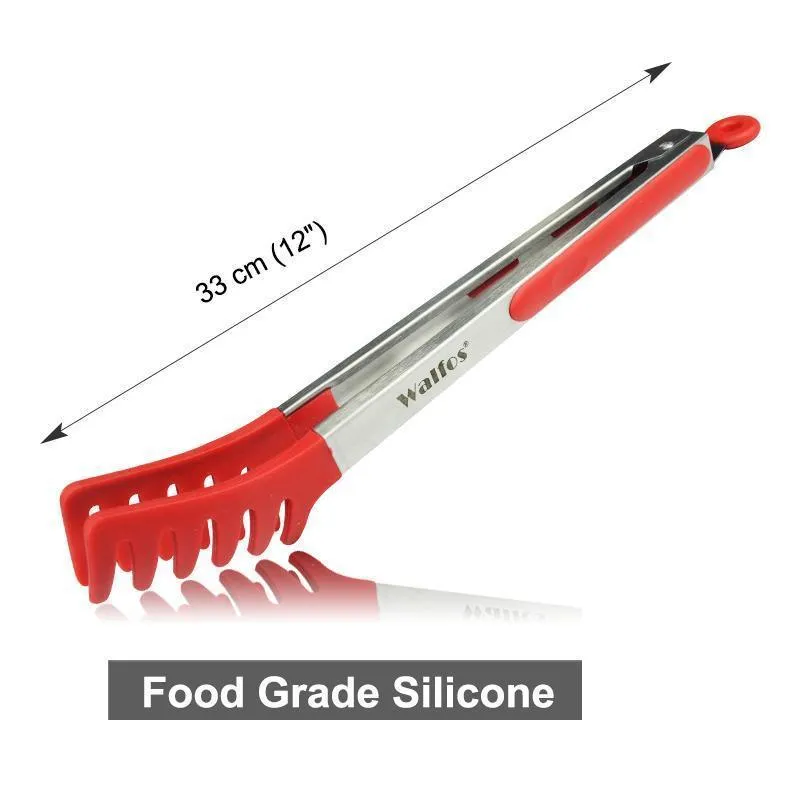 Silicone Serving BBQ Tongs