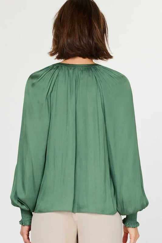 Smock Cuff Blouse