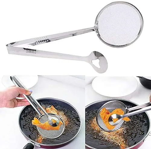 Stainless Steel Oil Frying Filter Tong