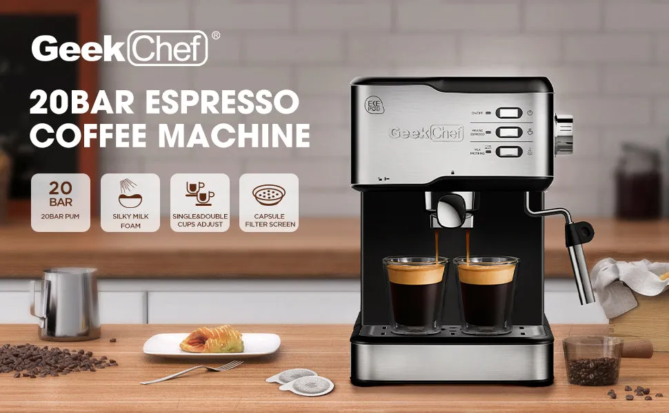 The Geek Chef Espresso Machine