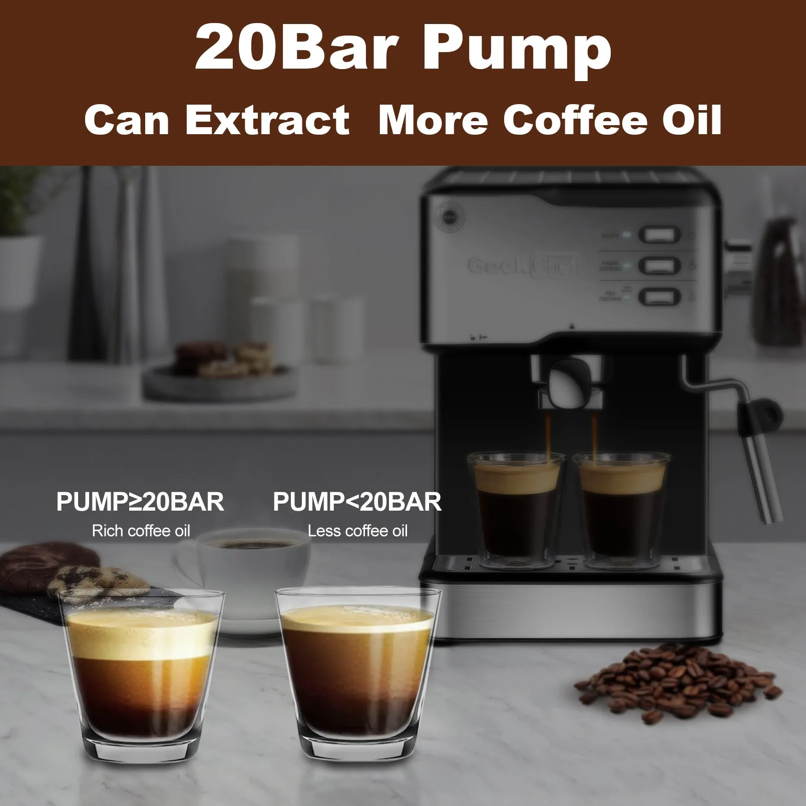 The Geek Chef Espresso Machine
