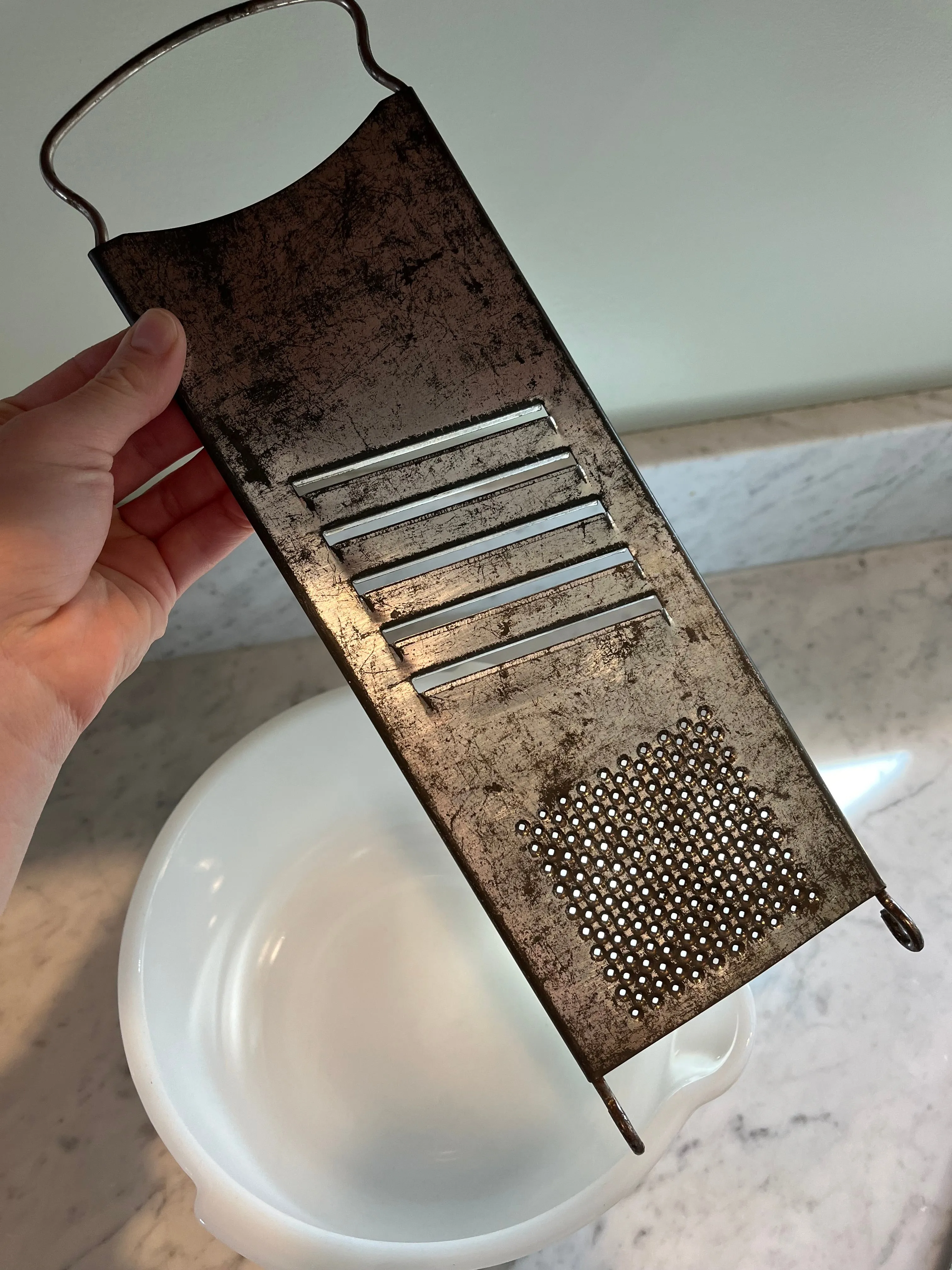 vintage tin cheese graters