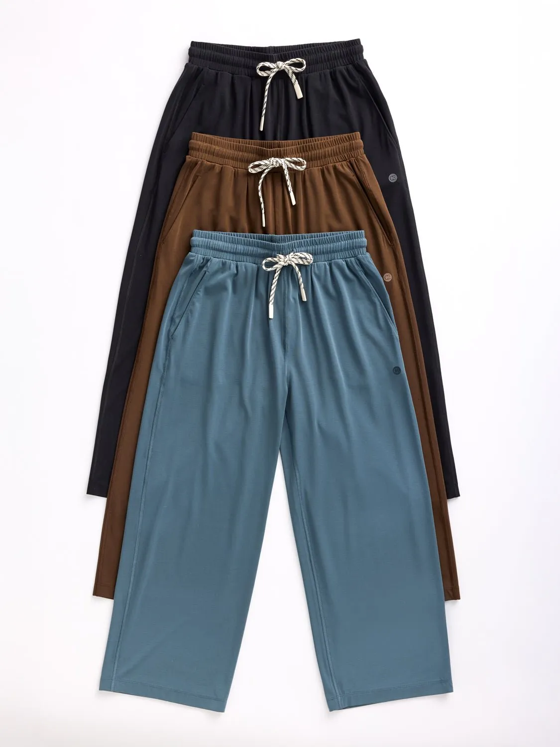 Women's Studio Cropped Wide Leg Pant